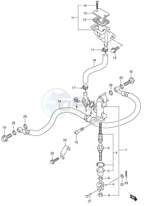 GSX-R750 (E2) drawing REAR MASTER CYLINDER