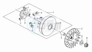 GTS250 INJECTION drawing CLUTCH / V BELT