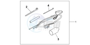 VFR800XB Crossrunner E drawing GRIP HEATER ATT