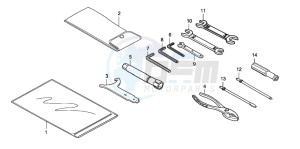 VT750CA drawing TOOLS