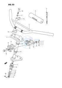 LT80 (P1) drawing HANDLEBAR - STEERING