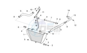 TUONO 1100 V4 RR E4 ABS (NAFTA) drawing Oil radiator