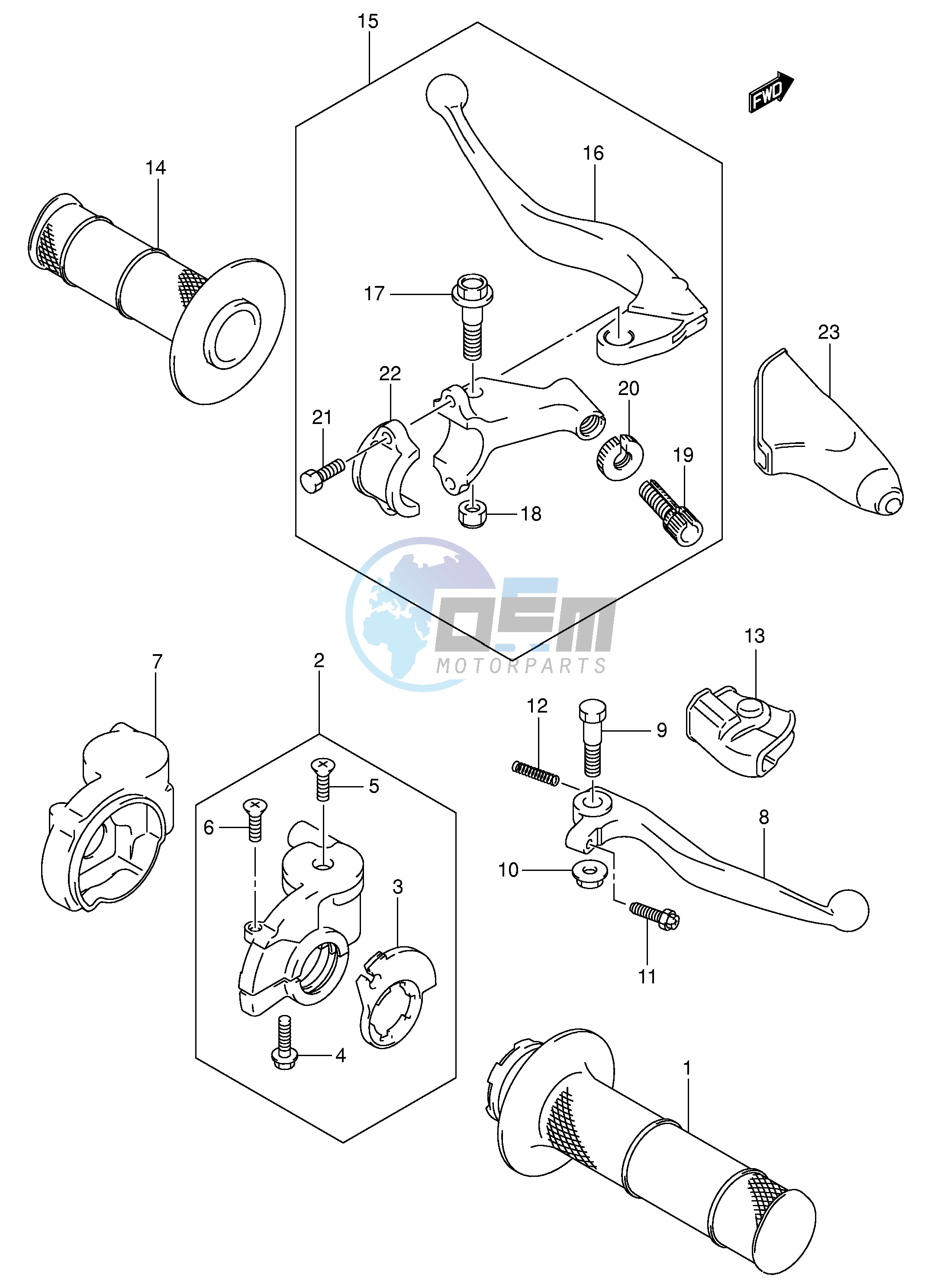 HANDLE LEVER (MODEL K1 K2 K3)