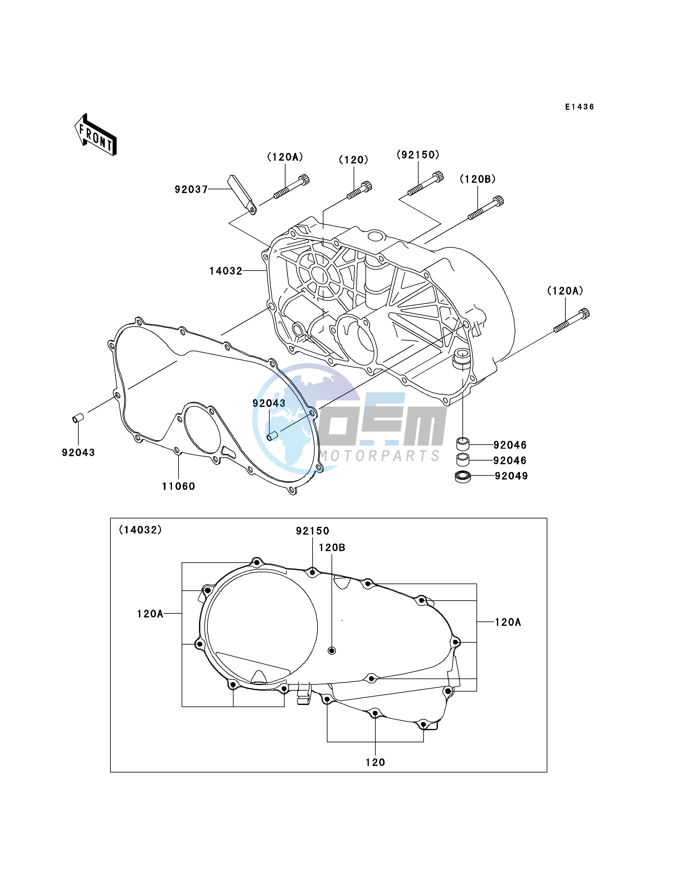 RIGHT ENGINE COVER-- S- -