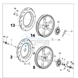 TWEET 50 A X drawing WHEELS