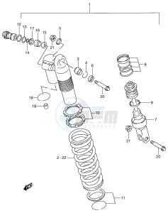 RM125 (E2) drawing SHOCK ABSORBER (MODEL Y)