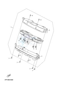 X-MAX125 XMAX 125 EVOLIS 125 (2ABB 2ABB) drawing METER