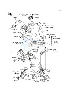 VERSYS KLE650A7F GB XX (EU ME A(FRICA) drawing Fuel Tank