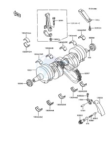 ZX 600 C [NINJA 600R] (C10) [NINJA 600R] drawing CRANKSHAFT