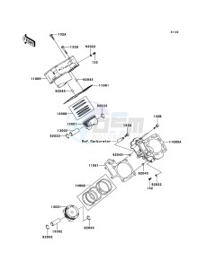 KVF750 4x4 KVF750A6F EU GB drawing Cylinder/Piston(s)