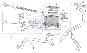 Stelvio 1200 8V STD - NTX drawing Front master cilinder