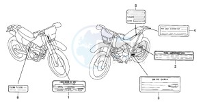 XR250R drawing LABEL