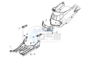 Liberty 50 4T PTT 2017 (B-NL) (B-NL) drawing Central cover - Footrests