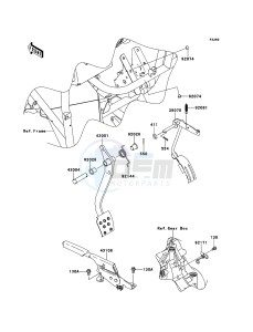 MULE_610_4X4 KAF400AEF EU drawing Brake Pedal