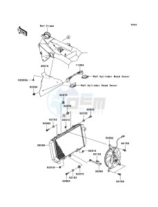 Z1000 ZR1000B9F FR GB XX (EU ME A(FRICA) drawing Radiator