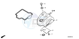 CRF250XC drawing CYLINDER HEAD COVER