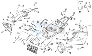 Shiver 750 drawing Rear body I