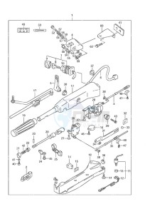 DF 70A drawing Tiller Handle