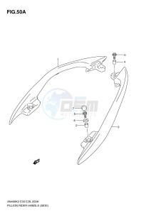 AN400 (E3-E28) Burgman drawing PILLION RIDER HANDLE (SIDE)(MODEL K4)