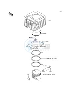 KLF 220 A [BAYOU 220] (A5-A9) [BAYOU 220] drawing CYLINDER_PISTON-- S- -