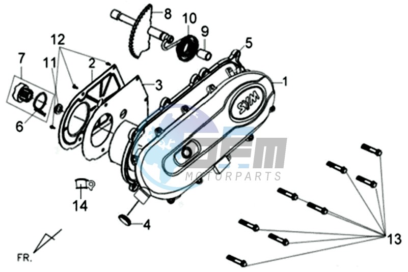 CRANKCASE COVER / GASKET