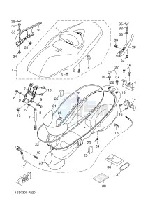 YP400RA X-MAX 400 ABS X-MAX (1SDC 1SDC 1SDC 1SDC) drawing SEAT