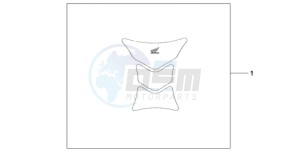 CBR1000RA9 Europe Direct - (ED / ABS MME) drawing TANK PAD