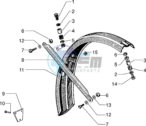 Rear mudguard