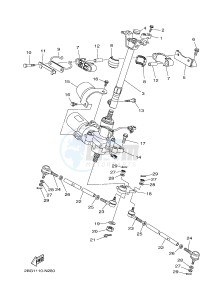 YFM700FWBD YFM70KPHG KODIAK 700 EPS HUNTER (2SM7) drawing STEERING