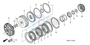 TRX680FA9 Australia - (U) drawing CLUTCH (LOW)