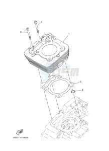 XT250 XT250F SEROW (1YBE) drawing CYLINDER