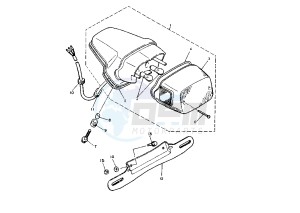 XV VIRAGO 1100 drawing TAILLIGHT