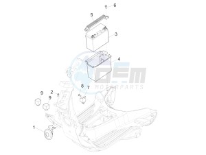 150 Sprint 4T 3V ie (APAC) (AU, CD, EX, JP, RI, TH, TN) drawing Remote control switches - Battery - Horn