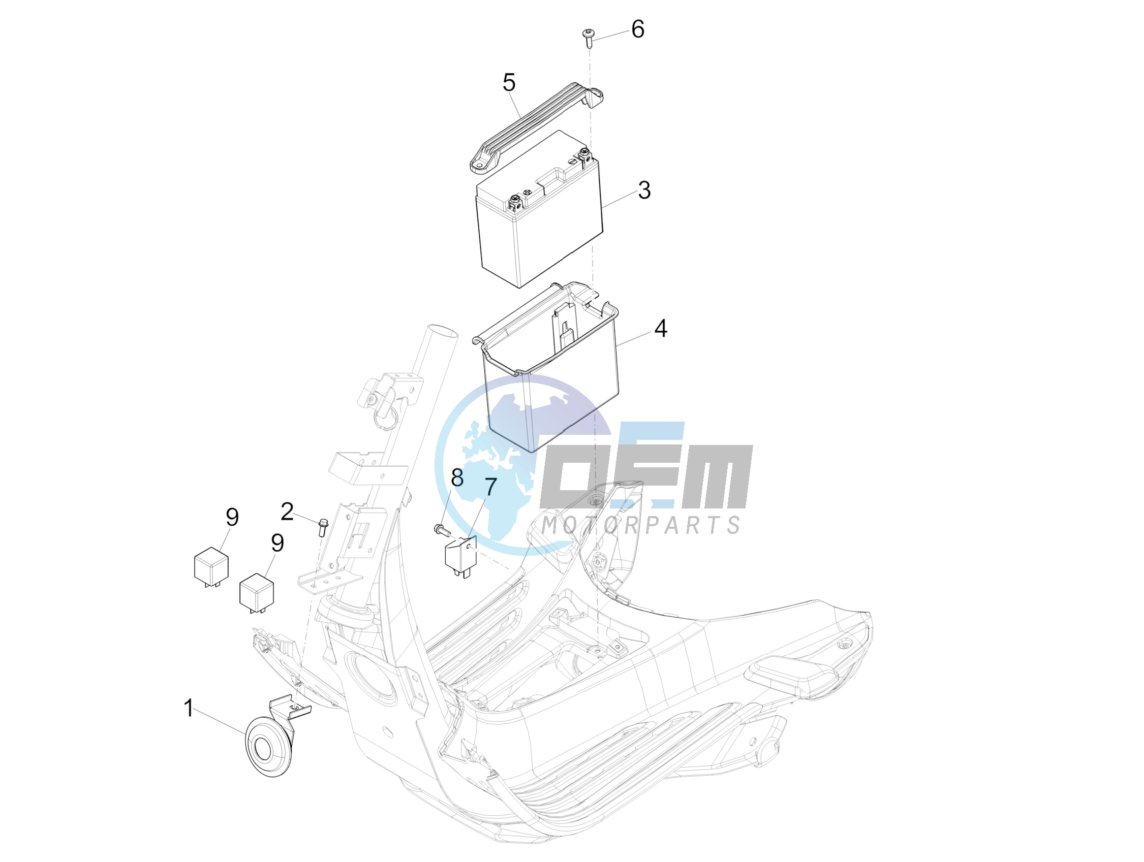 Remote control switches - Battery - Horn