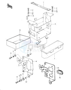 KZ 650 C [CUSTOM] (C1-C3) [CUSTOM] drawing BATTERY CASE_TOOL CASE