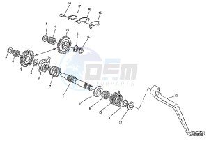 MITO EV 6 MARCE 125 drawing KICK STARTER GEARS