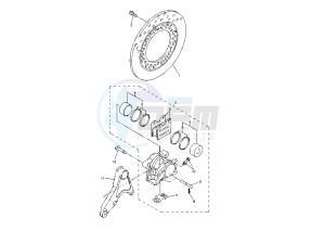 XJR 1300 drawing REAR BRAKE CALIPER