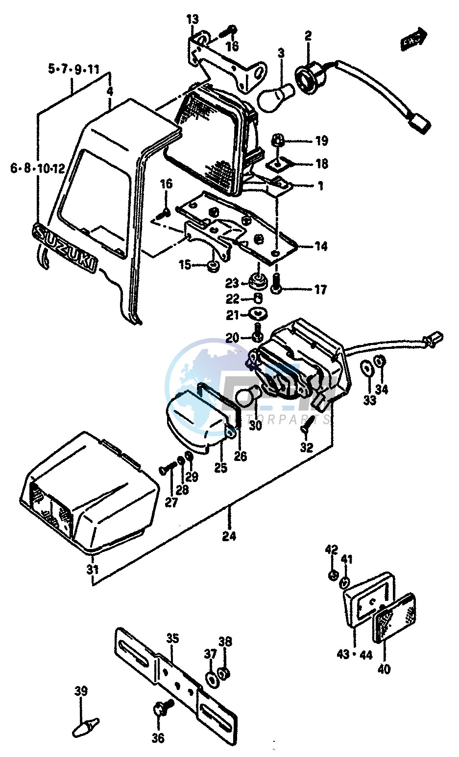 TAIL LAMP-LICENSE LAMP