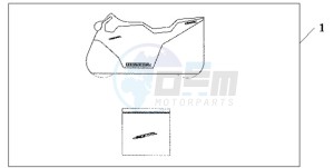 CBR600RAA BR / ABS - (BR / ABS) drawing INDOOR CYCLE COVER