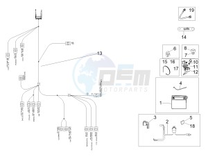 RSV4 1000 Racing Factory L.E. (EMEA) (EU, GB) drawing Rear electrical system