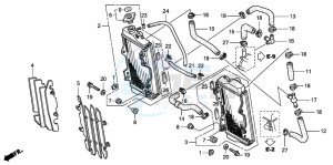 CRF450R drawing RADIATOR (CRF450R2,3,4)