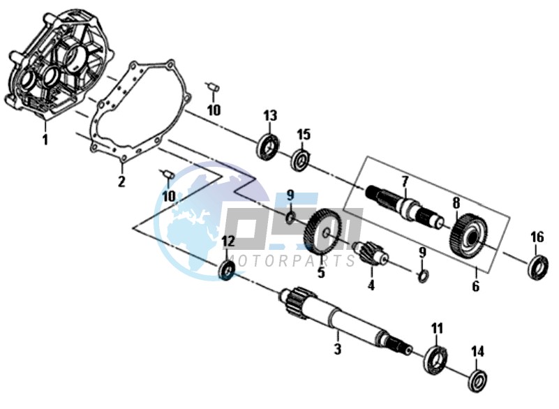 MISSION CASE - DRIVE SHAFT