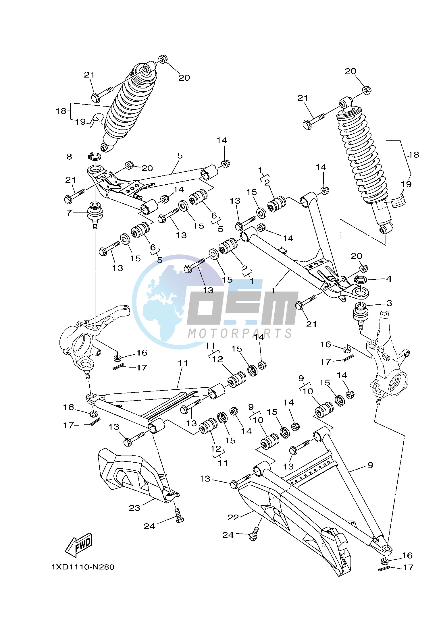 FRONT SUSPENSION & WHEEL