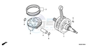 CRF150RB9 ED / T19 2ED drawing CRANKSHAFT/PISTON