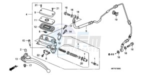 CB1300A9 Europe Direct - (ED / ABS MME TWO) drawing CLUTCH MASTER CYLINDER