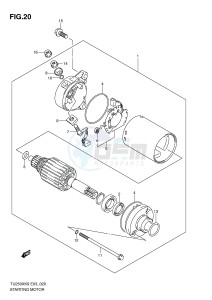 TU250X (E3) drawing STARTING MOTOR