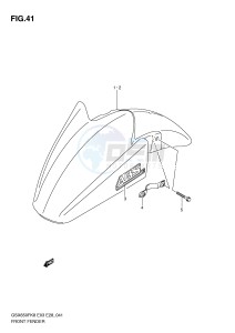 GSX650F (E3-E28) Katana drawing FRONT FENDER