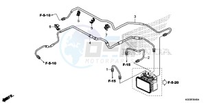 CBR250RAF CBR250RA Europe Direct - (ED) drawing BRAKE PIPE