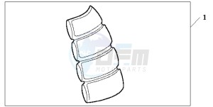 CB600FA CB600FA drawing TANK PAD 2