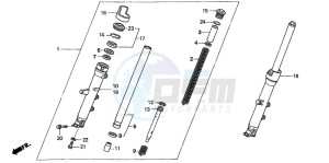 NT700VA drawing FRONT FORK